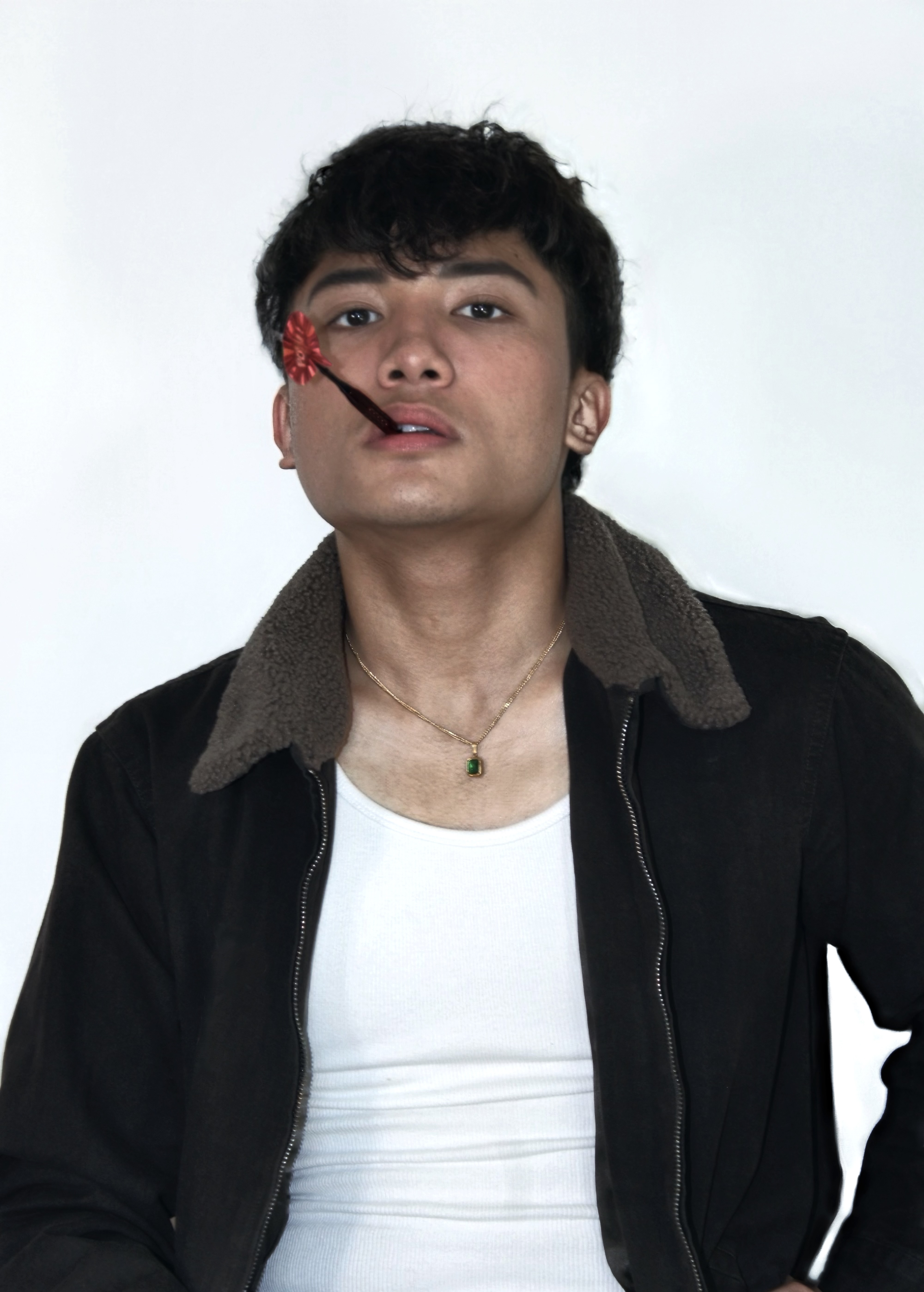 Editorial study of Mark Jayson Farol with fashion-forward styling.