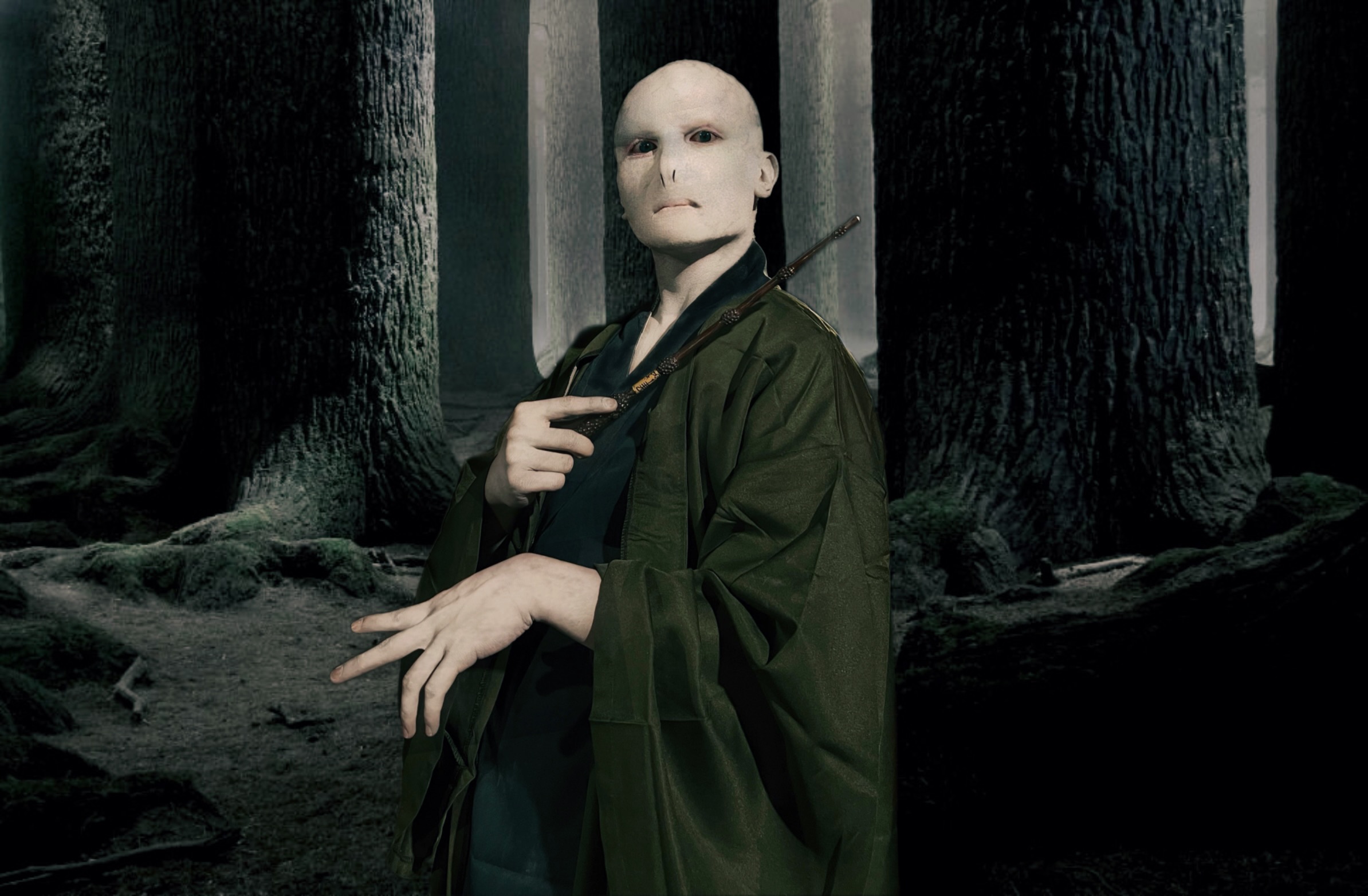 Halloween portrait of Mark Jayson Farol in a staged scene.