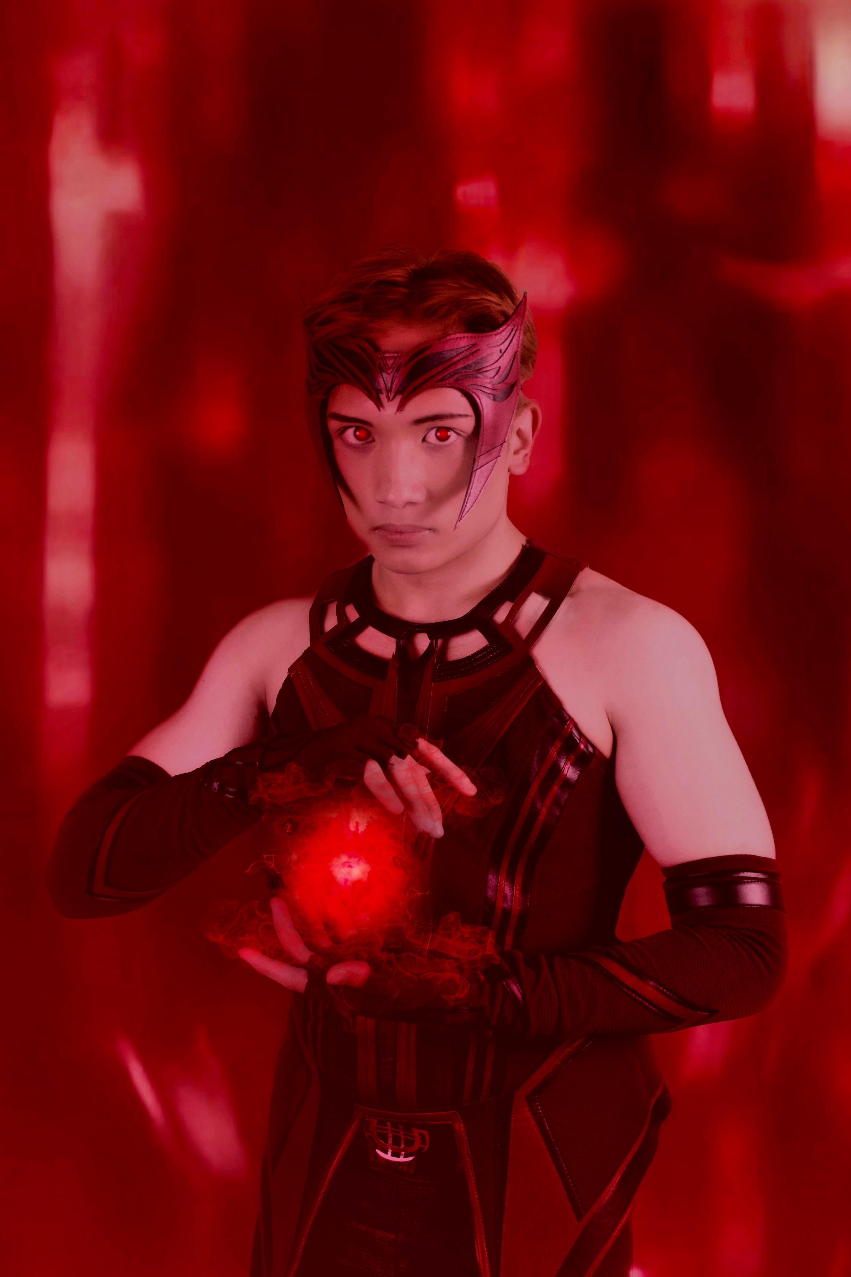 Styled Halloween portrait of Mark Jayson Farol.